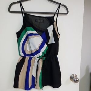 Cinch waist colorful cami